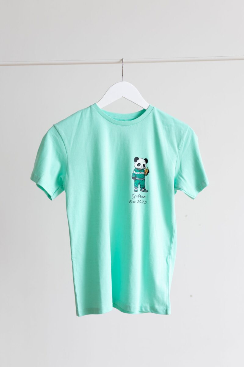Dziecięca koszulka panda z bubble tea - obrazek 3