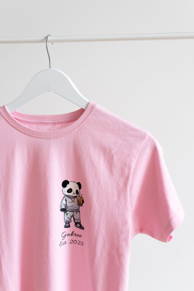Dziecięca koszulka panda z bubble tea - obrazek 4